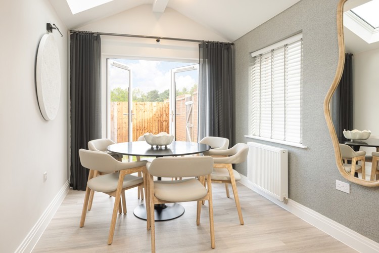 Family room of house for sale at Worting Park. New homes for sale in Basingstoke