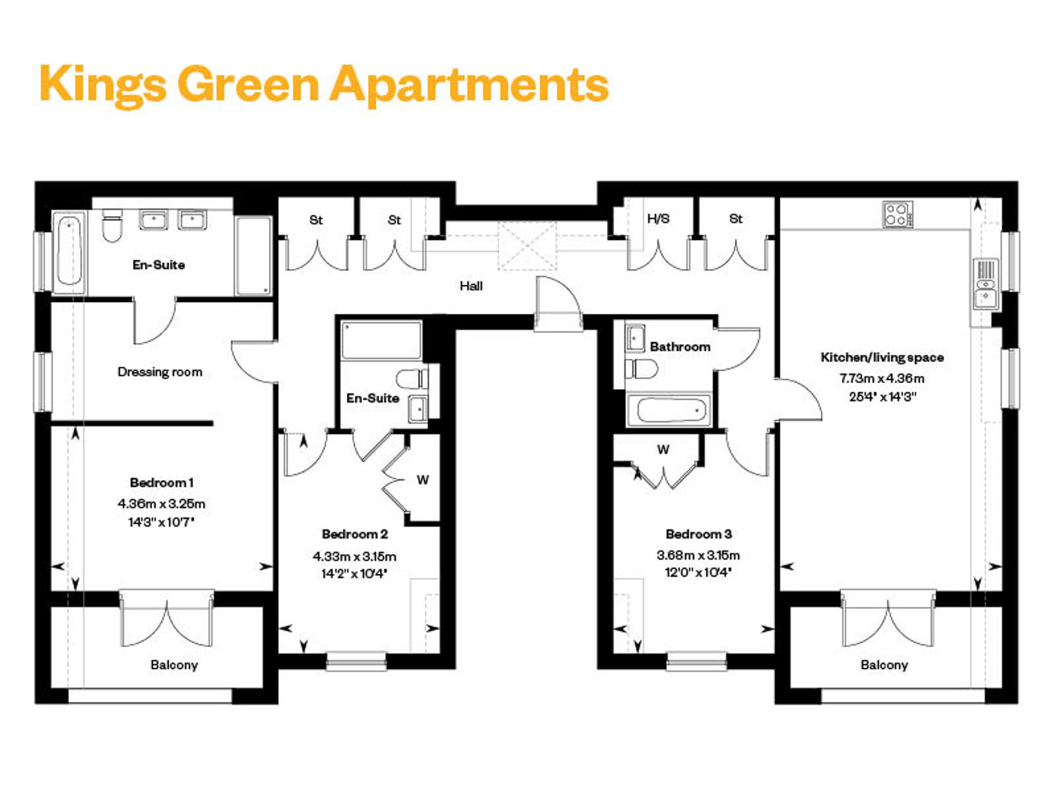 Edmund Park Apartment Block C Floorplan 123