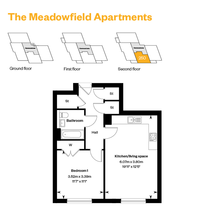 The Meadowfield Apartment Plot 250