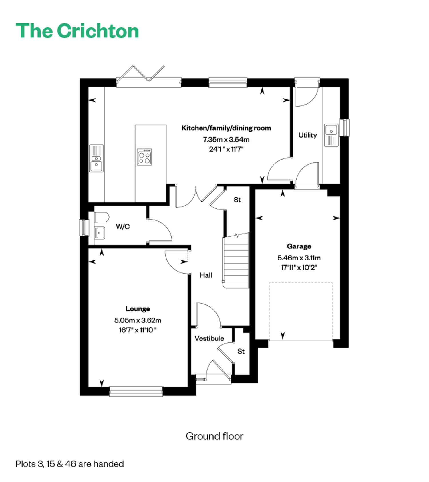 6272268 CALA WEST Fauldhead South Weaver'sbrae PH 2 Web Floorplans Crichton GF 800X1200