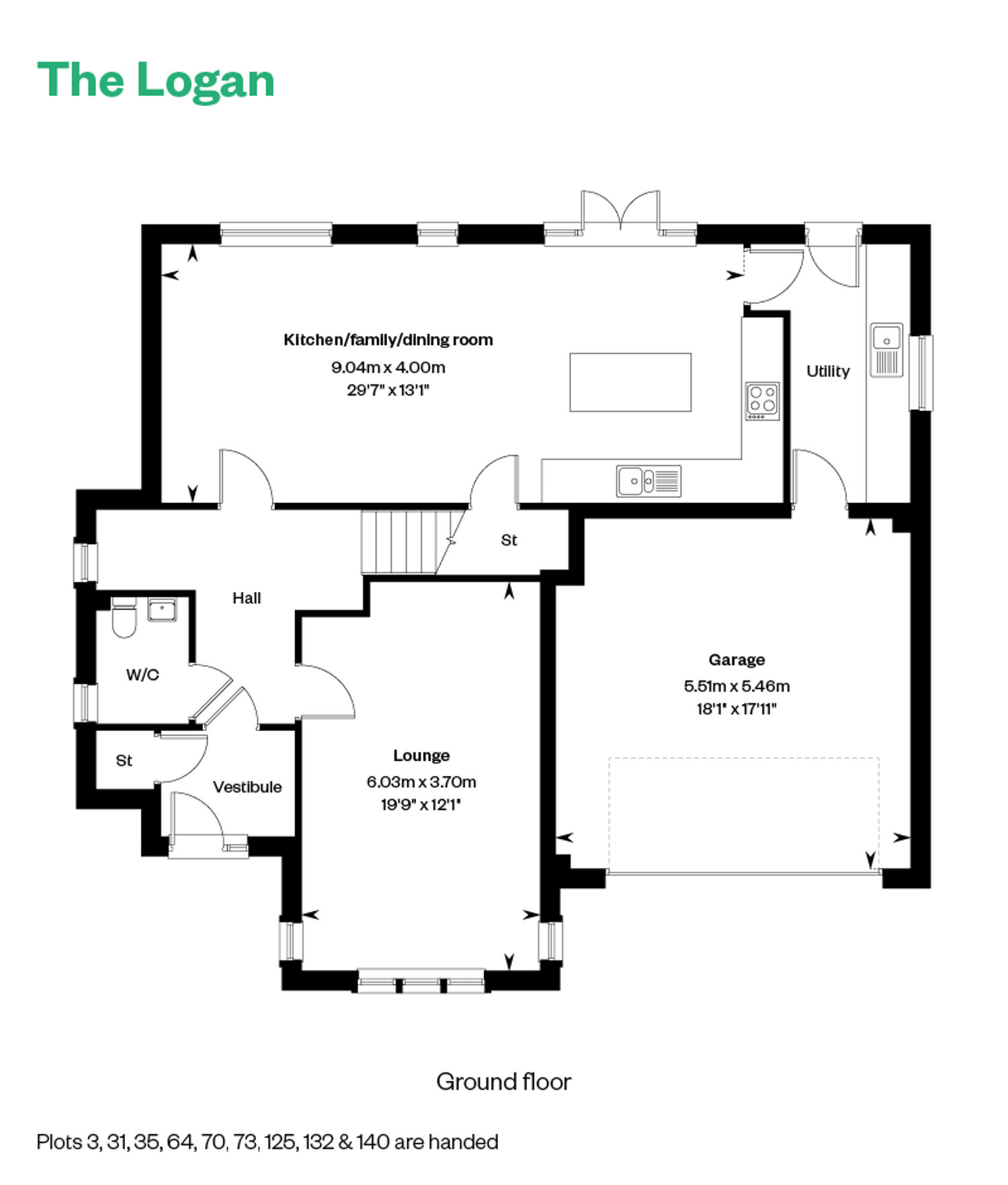 Hillside Gardens Web Floor Plan The Logan GF 800 X 1200