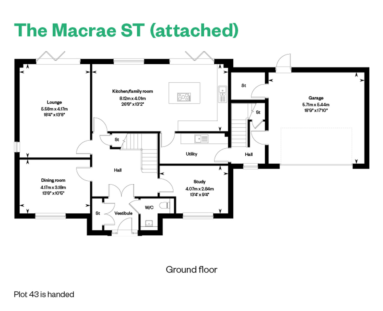7795406 CALA WEST SCOTLAND BALLAGAN WOODS The Macrae SE (Attached) Ground Floor