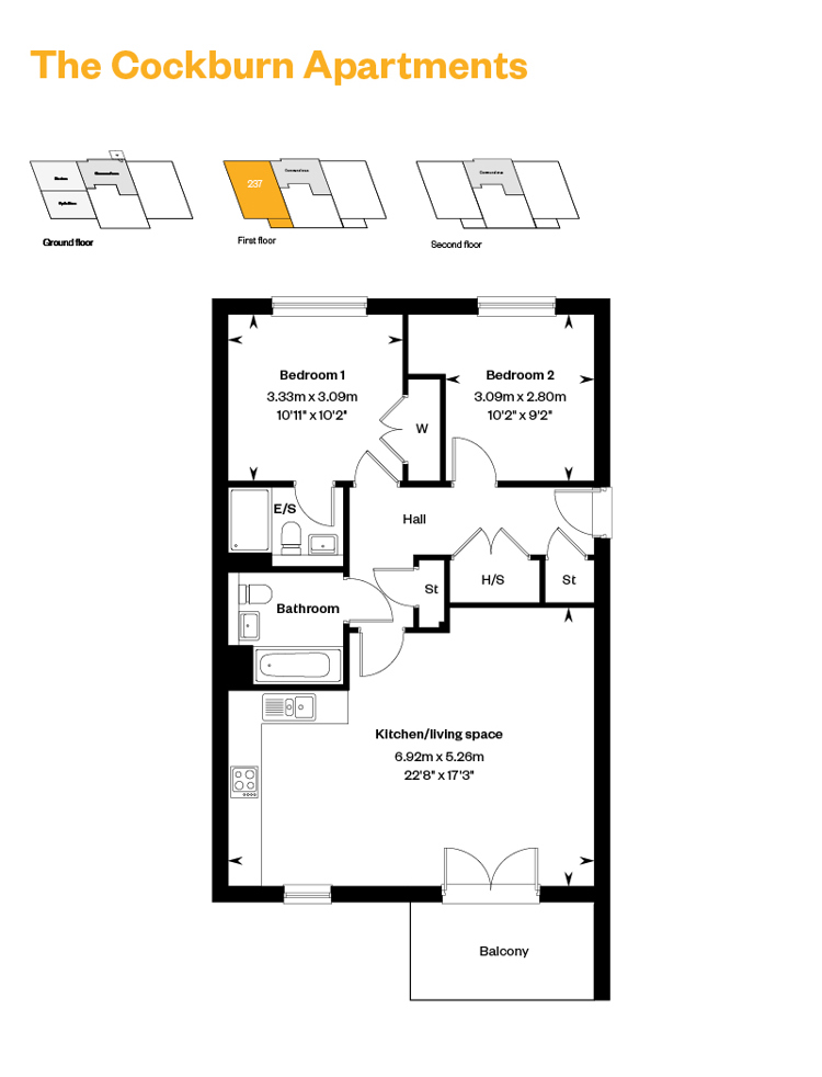 West Craigs Cockburn Apartments Plot 237