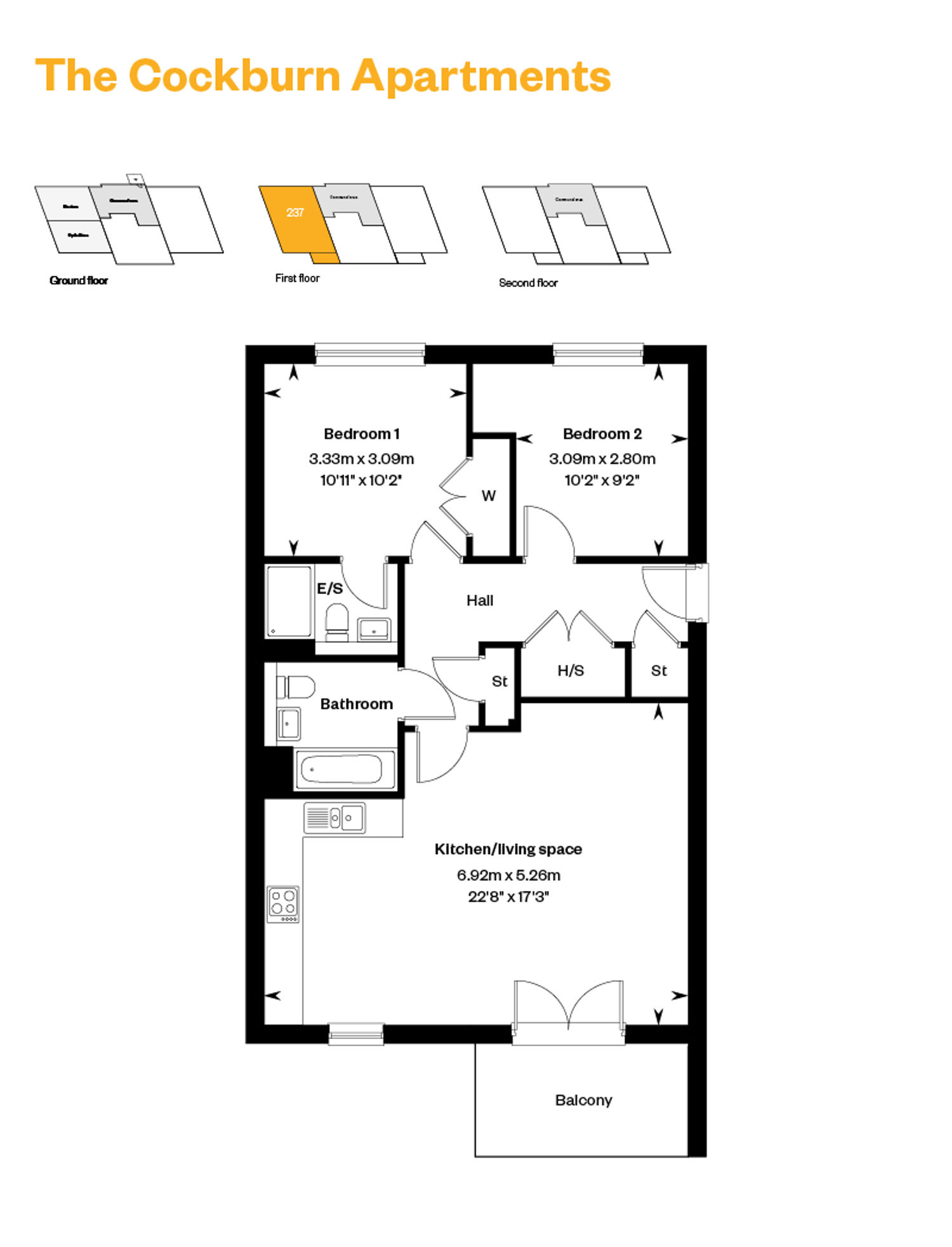 West Craigs Cockburn Apartments Plot 237