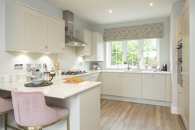 Twinberry house type kitchen, 4 bedroom house for sale in Didcot