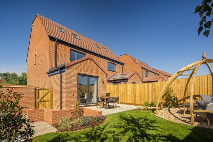 Garden of houses for sale in Deepcut
