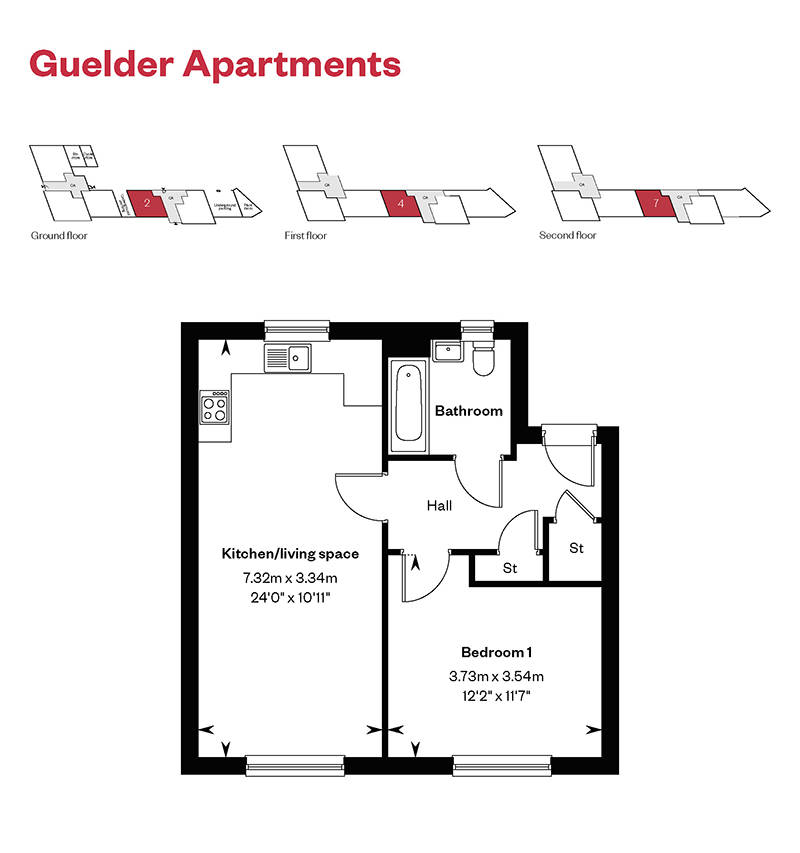 Ingatestone Grove Guelder Apartments Plots 2 4 7 Floorplans
