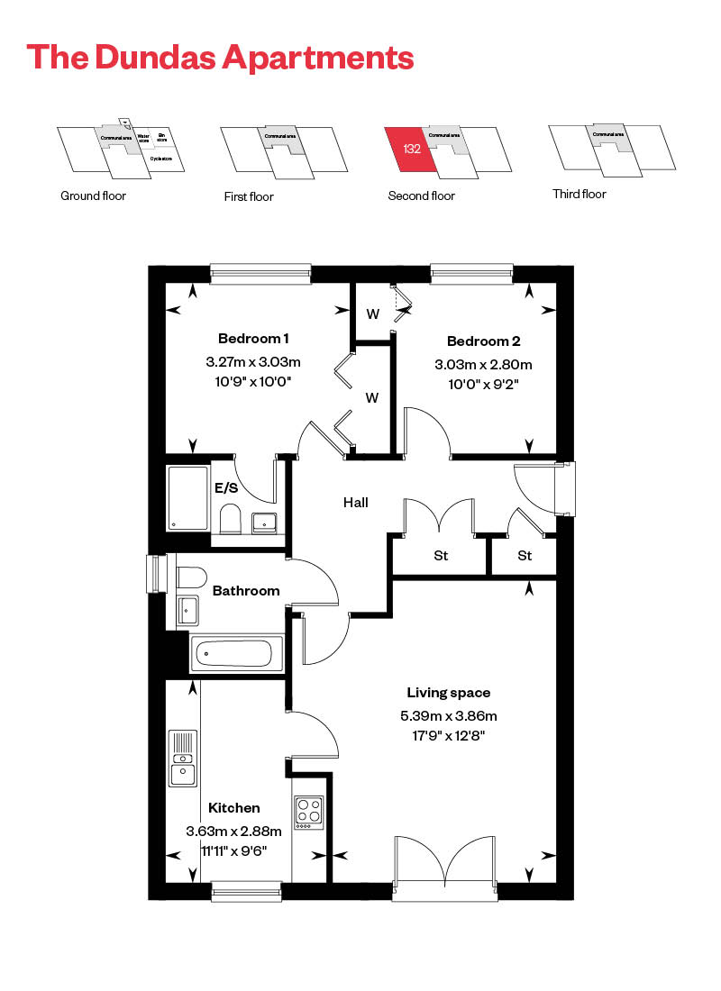 Rosebery Wynd Dundas Apartment Floor Plan Plot 132