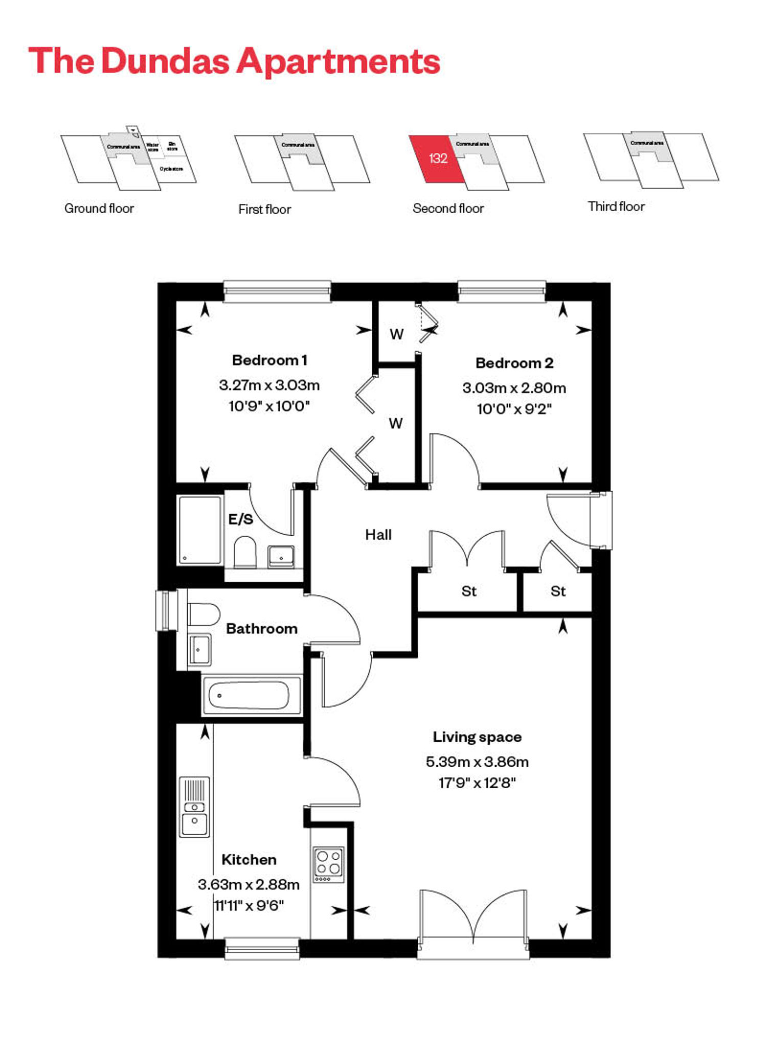 Rosebery Wynd Dundas Apartment Floor Plan Plot 132