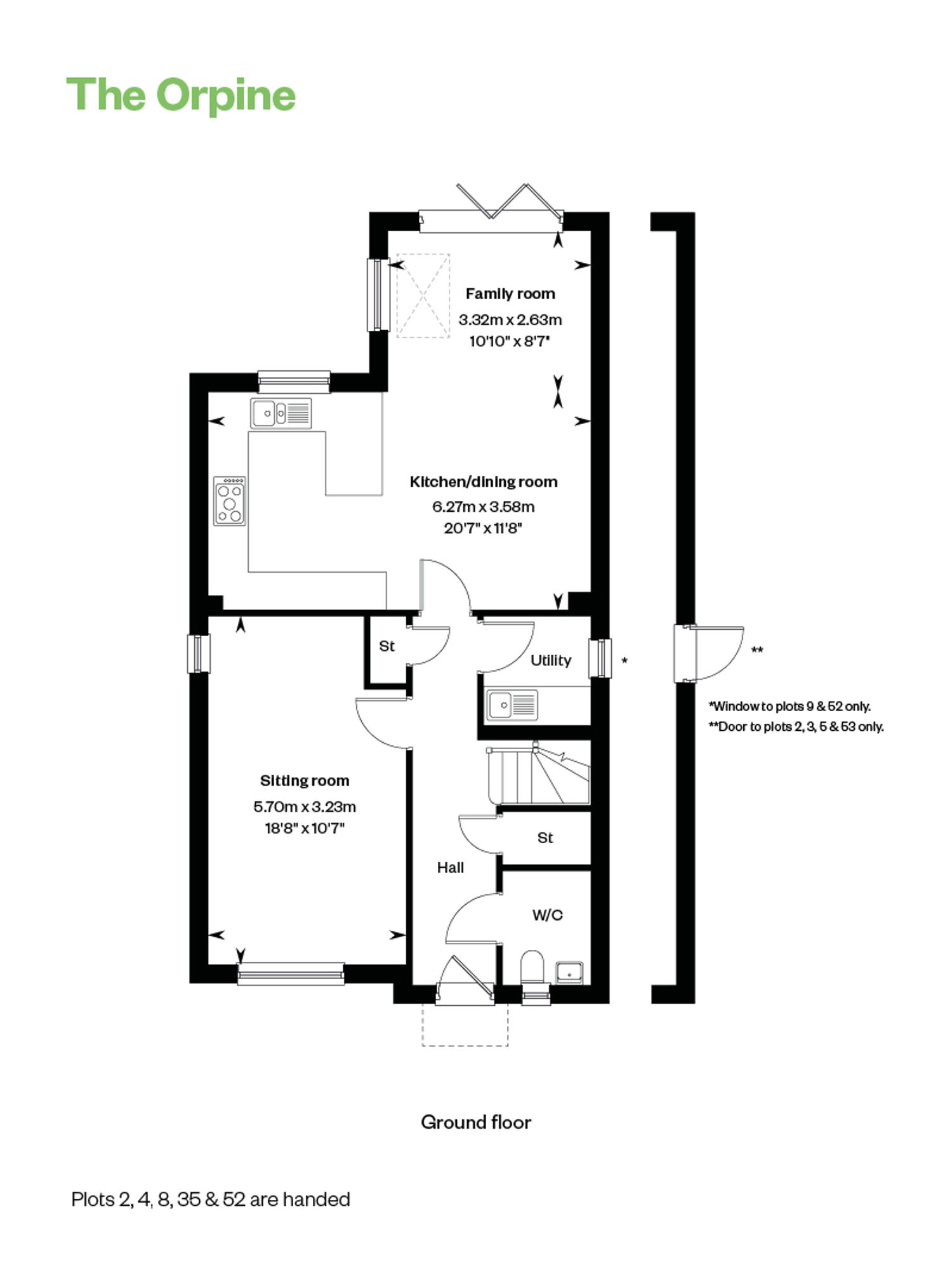 The Orpine Floor Plan GF Randall Fields, Stotfold