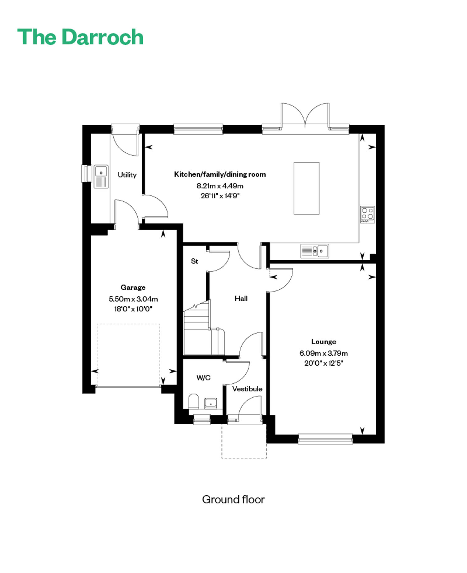 5145695 CALA NORTH Milltimber Phase 4 Woodhurst Floor Plans Web The Darroch GF 800X1200px
