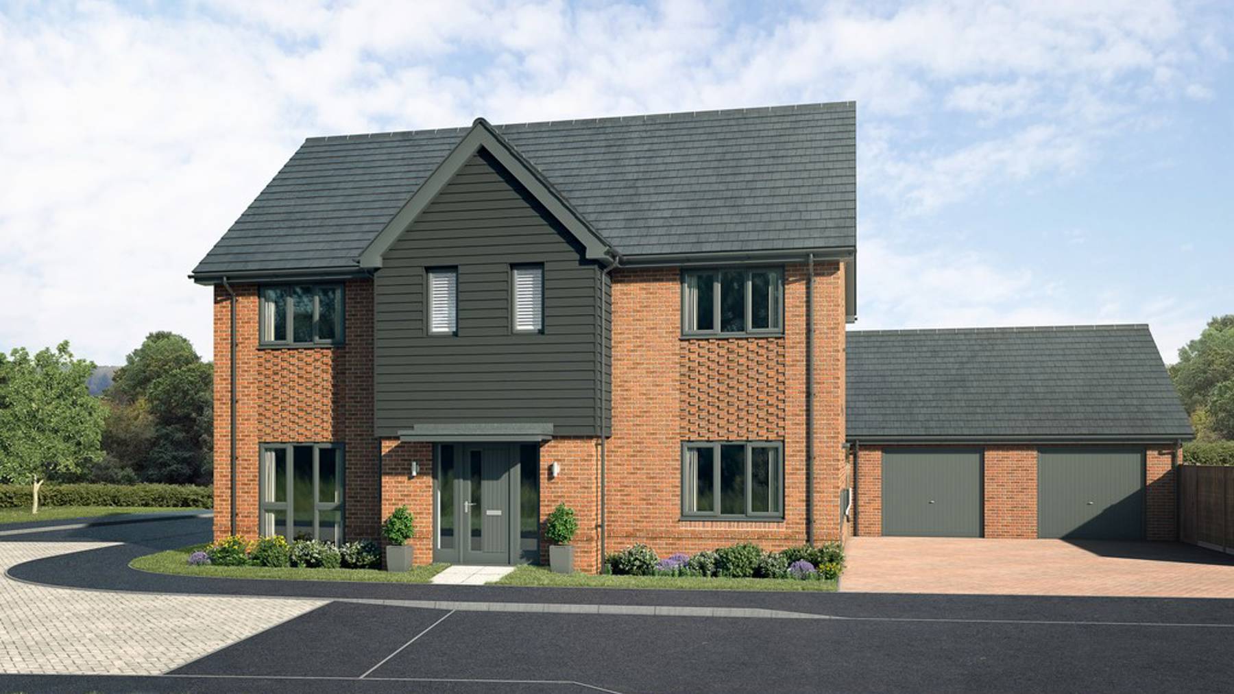 CGI of The Spruce house for sale in Crowthorne