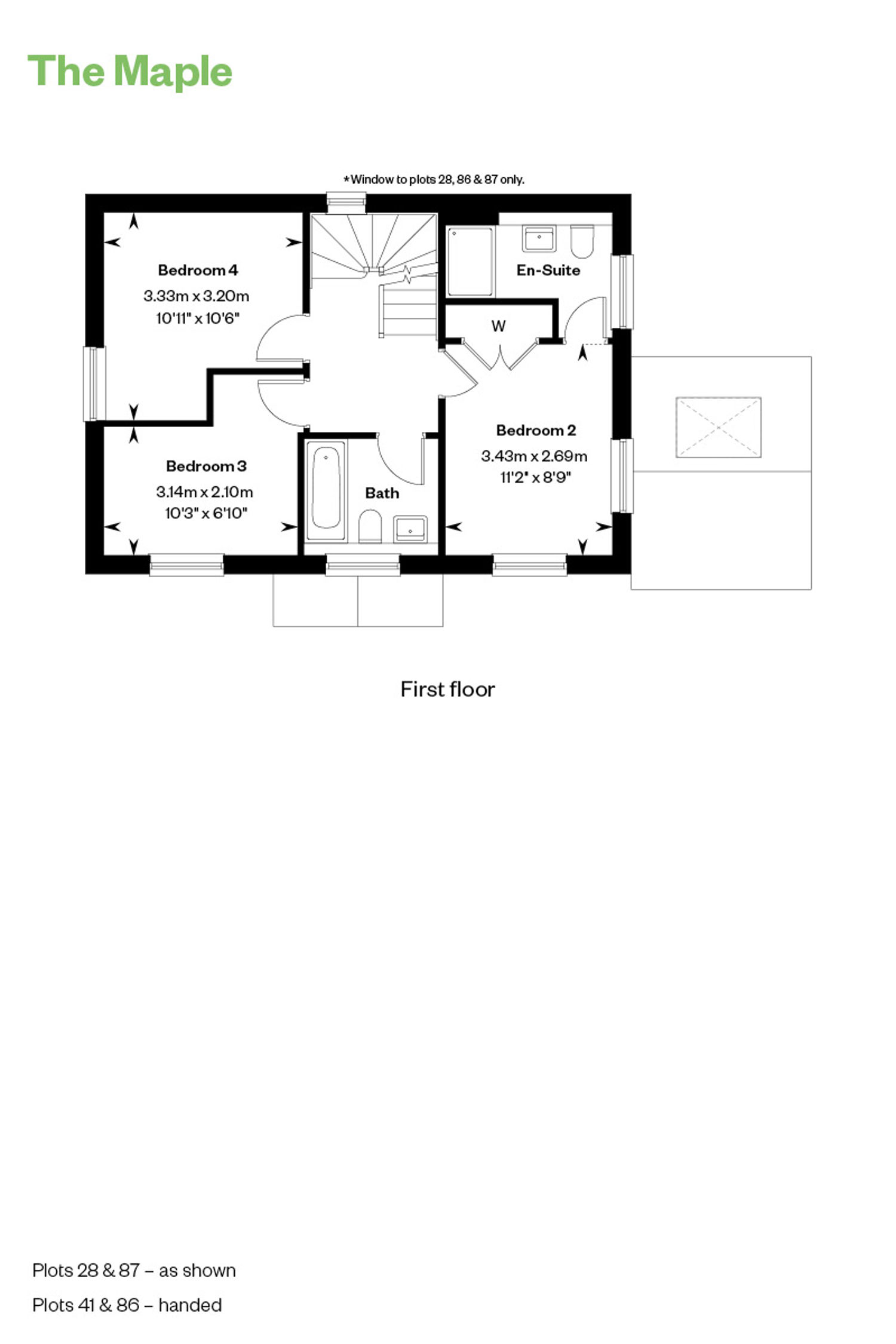 Floorplan of house for sale at Worting Park. New homes for sale in Basingstoke