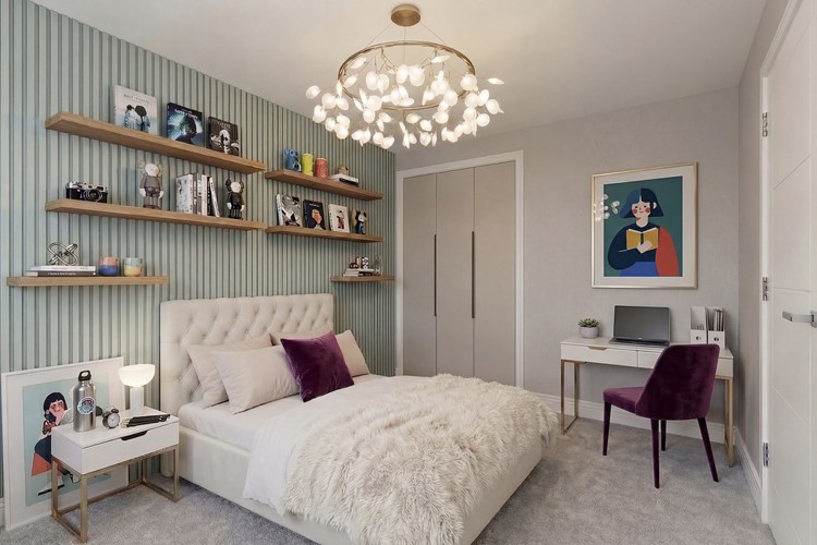 3 bedroom plus study home | virtually staged bedroom 