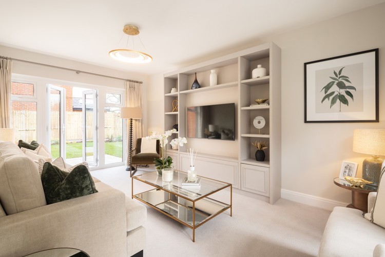 Showhome image of the Rowan at Knightwood Chase. Four bedroom home for sale in Fordingbridge