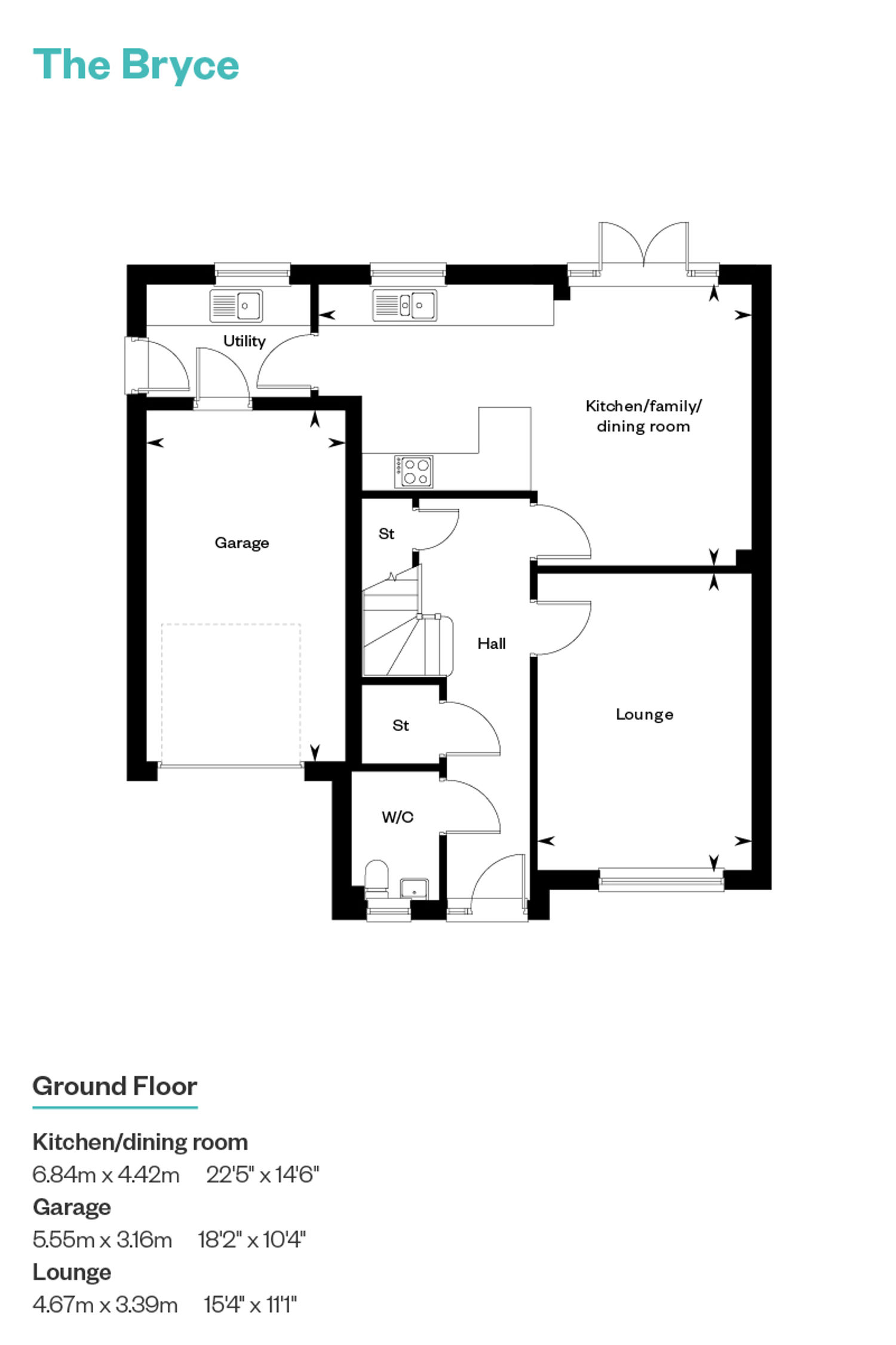 The Crawfields Floorplan Bryce GF