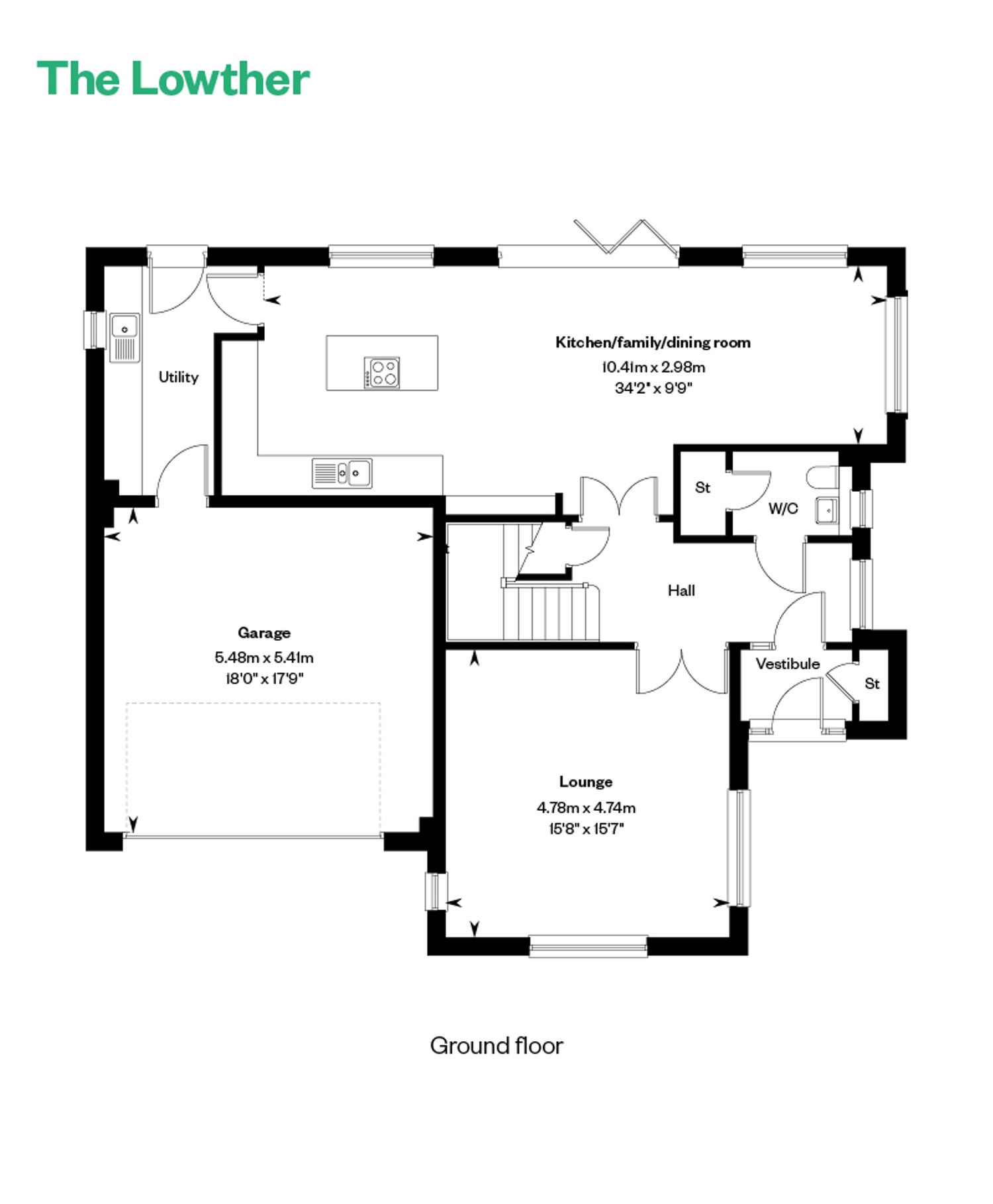 5145695 CALA NORTH Milltimber Phase 4 Woodhurst Floor Plans Web The Lowther GF 800X1200px