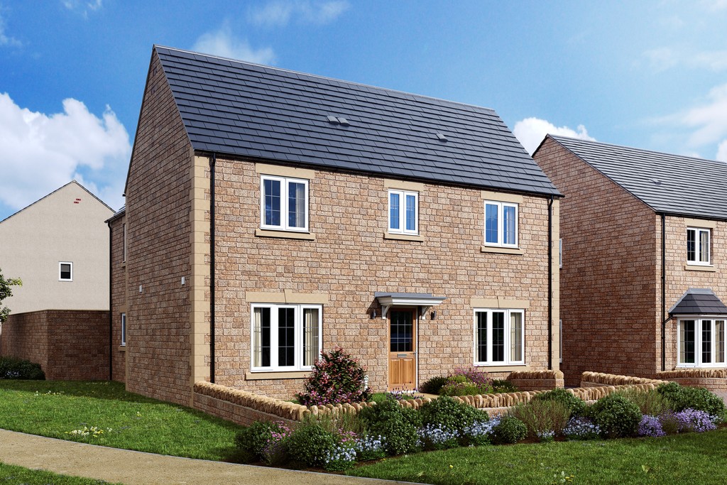 Millstone Green The Sherborne CGI, New Homes For Sale In Fairford