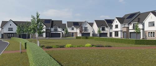 CGI Street Scene | Burnland Meadows, Westhill | New Build Homes Aberdeen
