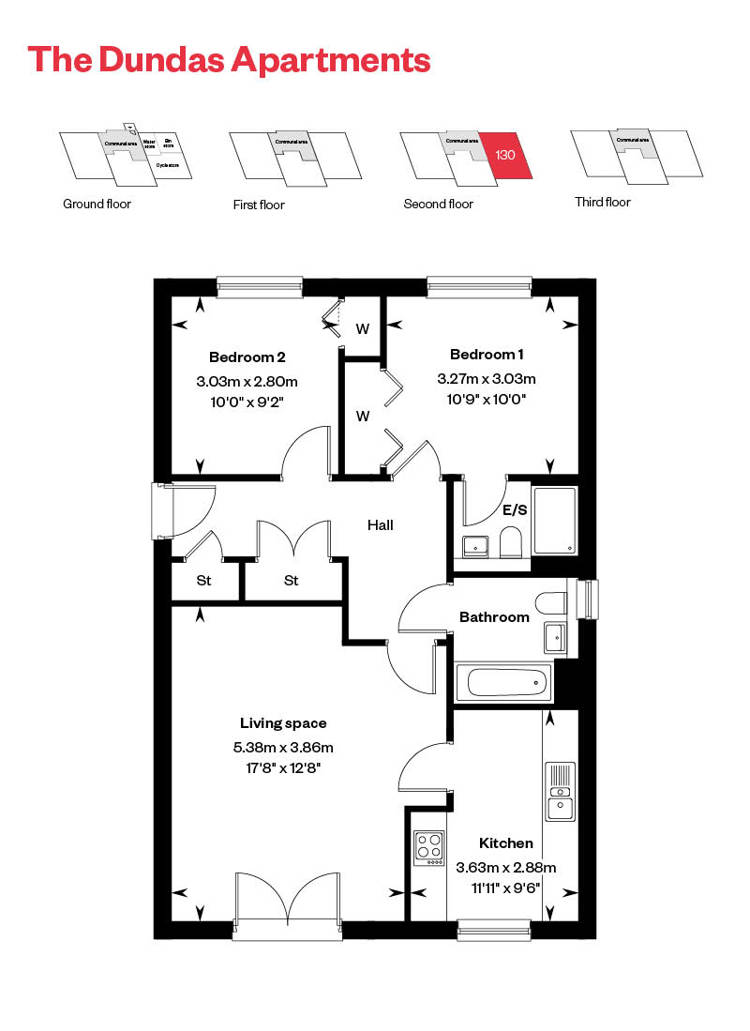 Rosebery Wynd Dundas Apartment Floor Plan Plot 130