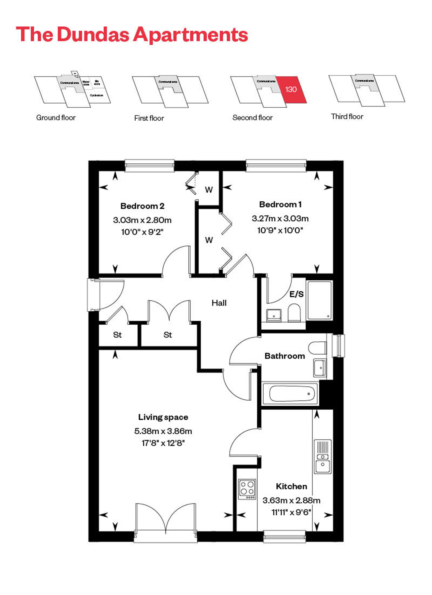 Rosebery Wynd Dundas Apartment Floor Plan Plot 130