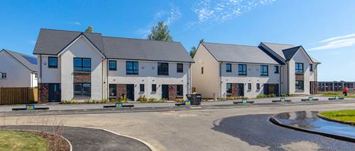 Image of three bedroom terraced homes. houses for sale south lanarkshire, houses to buy east kilbride, new build homes