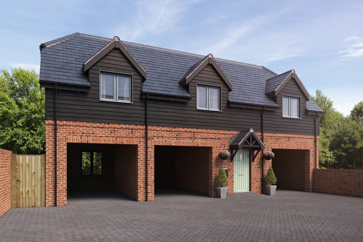 Computer Generated Image of house for sale at Worting Park. New homes for sale in Basingstoke