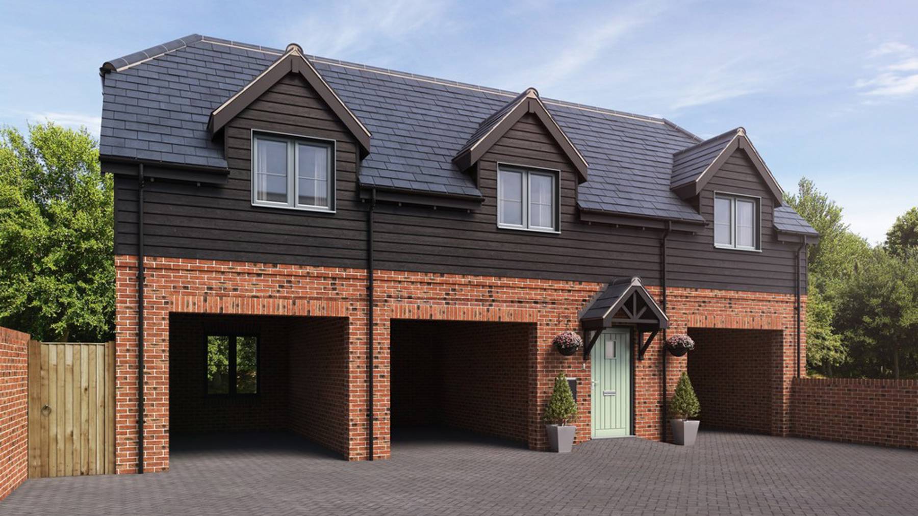 Computer Generated Image of houses for sale in Basingstoke