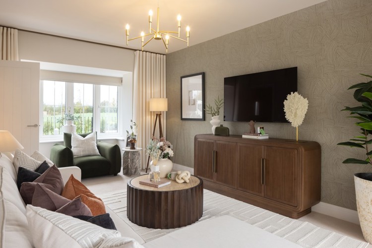 Rowan house type sitting room, 4 bedroom house for sale in Bicester