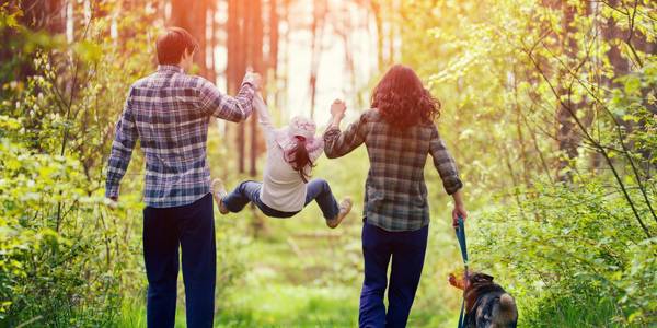 family outdoors