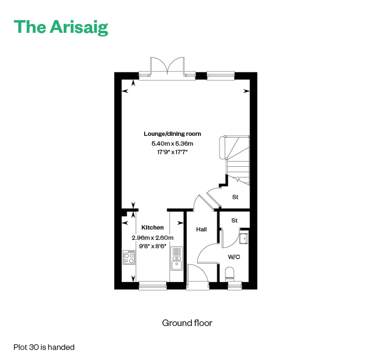 7311621 CALA WEST Weavers Brae Ph2 Floorplan Operational Efficiencies Web Floorplans Arisaig GF 800X1200