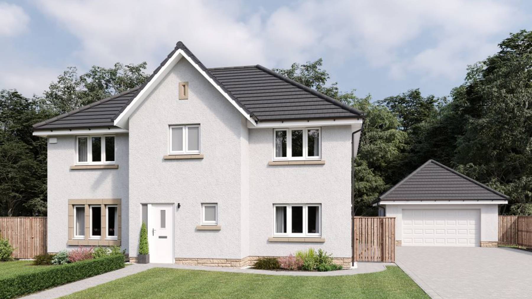The Elliot External CGI | 4 bedroom home for sale in Edinburgh