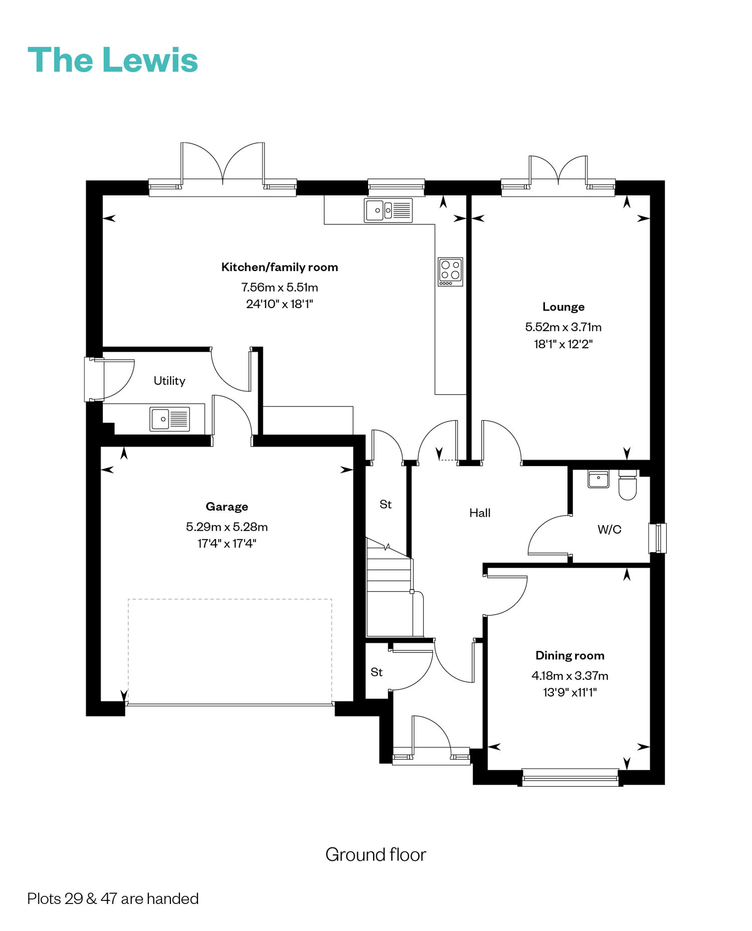 7443382 CALA WEST Aurs Meadows Floorplan Web 800X1200 Lewis GF