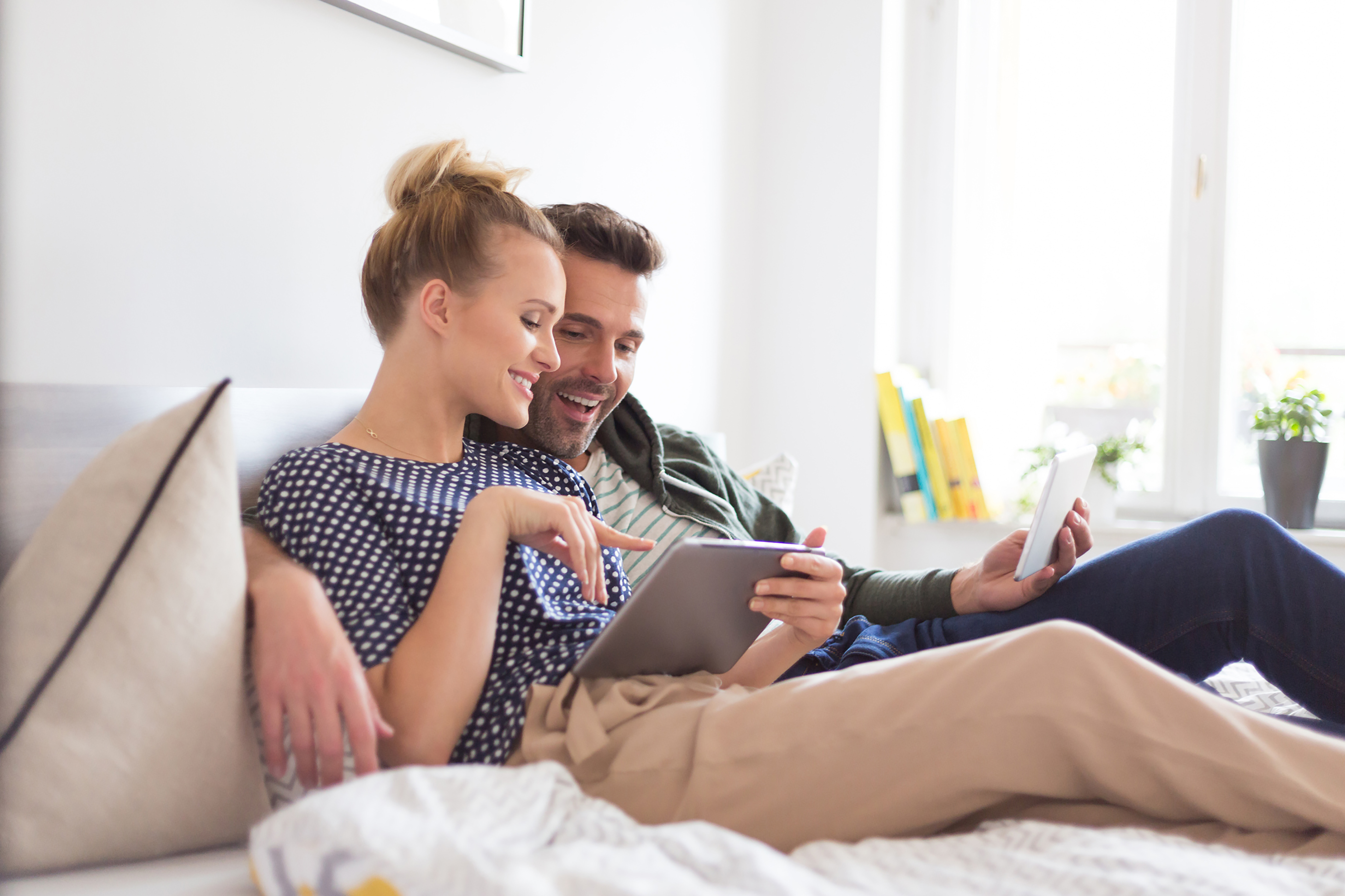 Couple Viewing Tablet