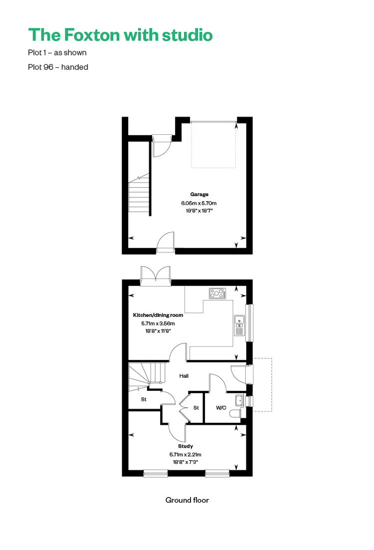 The Foxton With Studio GF & garage Netherhall Gardens, Cambridge