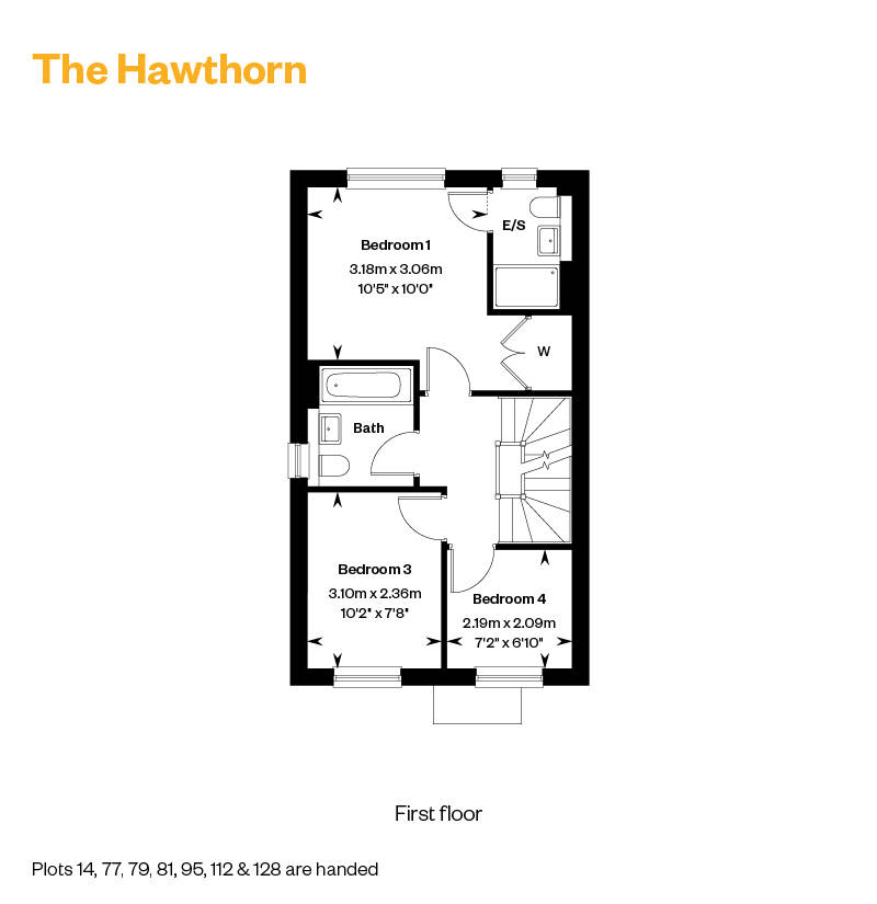 new homes for sale Watford Hawthorn floorplan FF