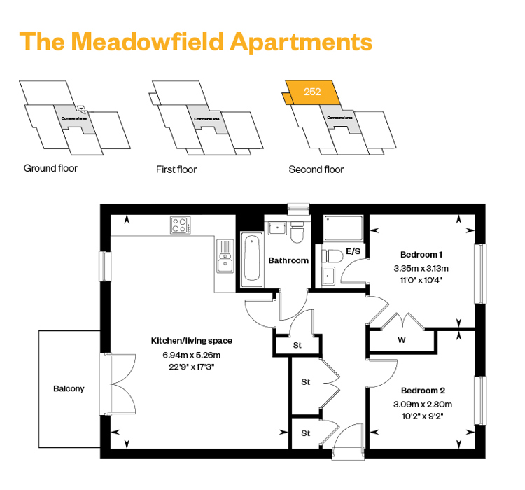 The Meadowfield Apartment Plot 252