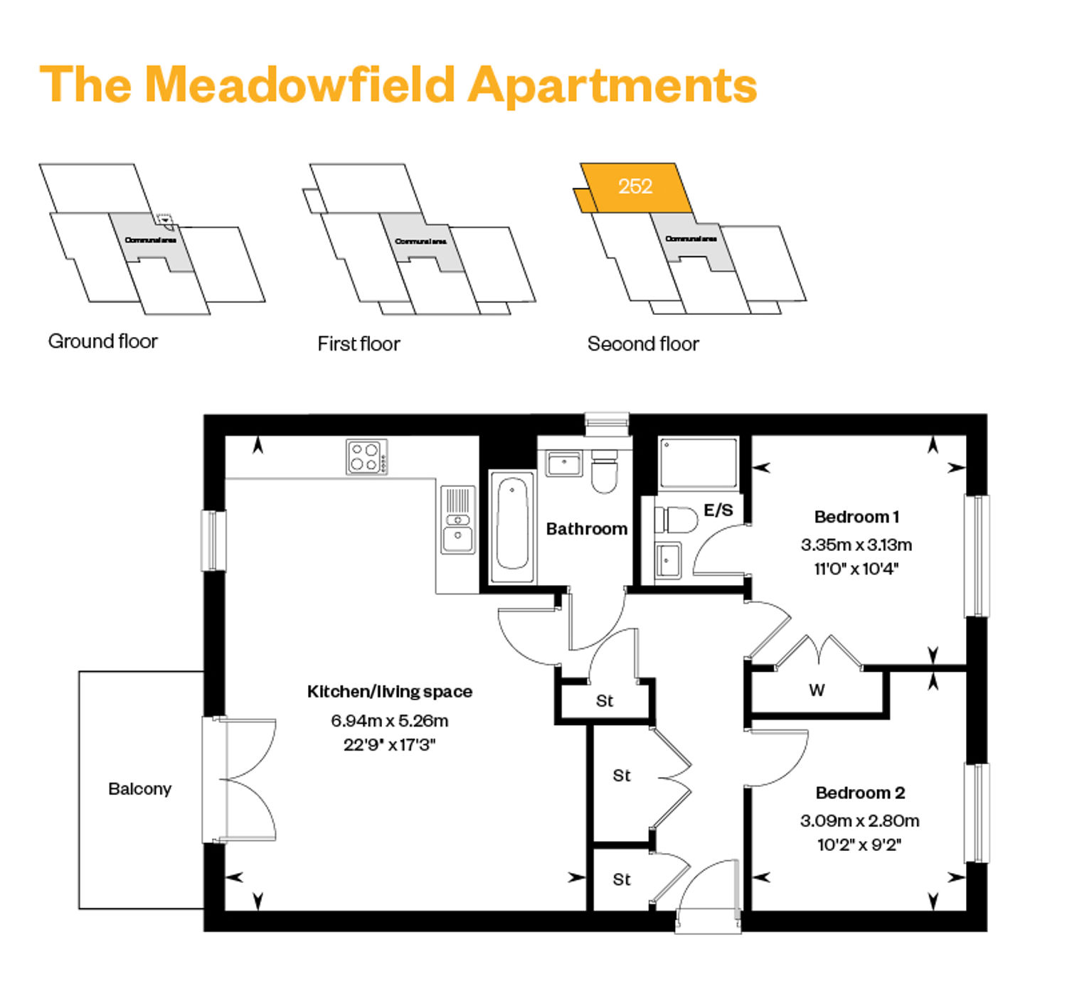 The Meadowfield Apartment Plot 252