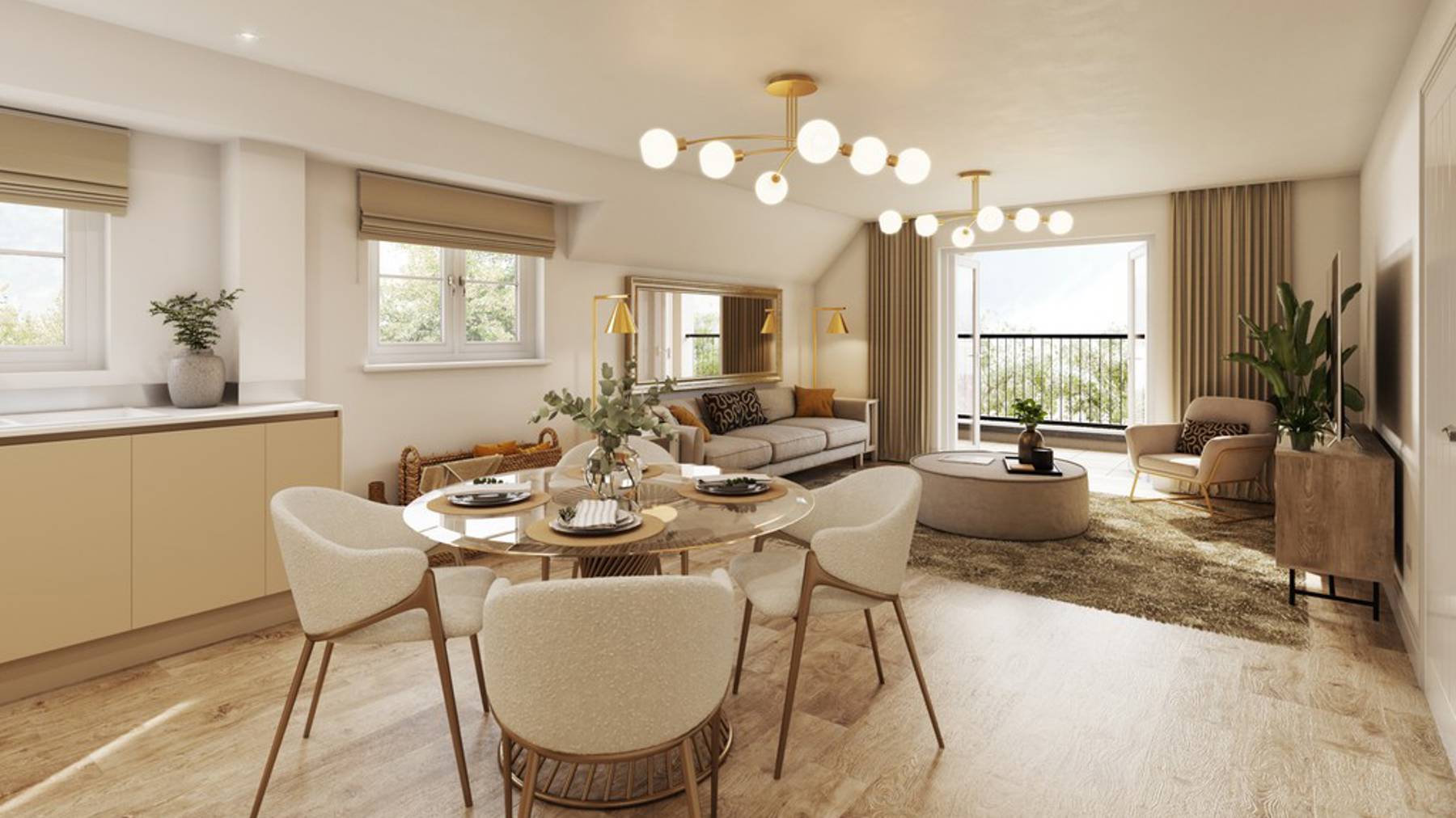 Edmund Park Apartment Plot 123 Living Area