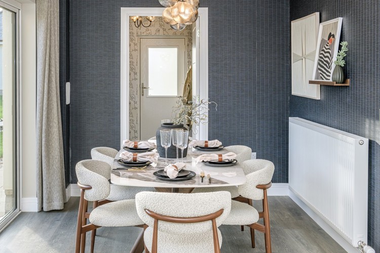 4 bedroom home for sale | dining area to utility room | Cala Homes