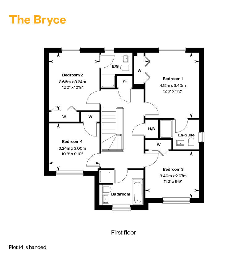 The Bryce house type, first floor 