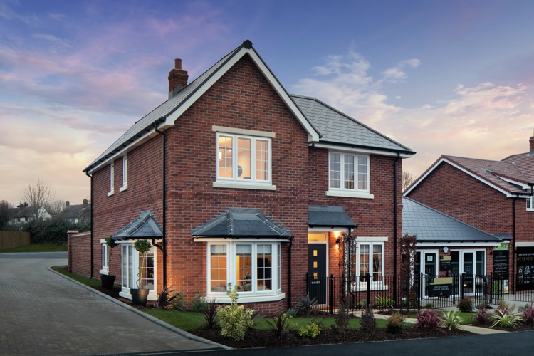 Vb1928670 8558 03 Plot2 Ayletts Green Kelvedon Cala NHC External Dusk