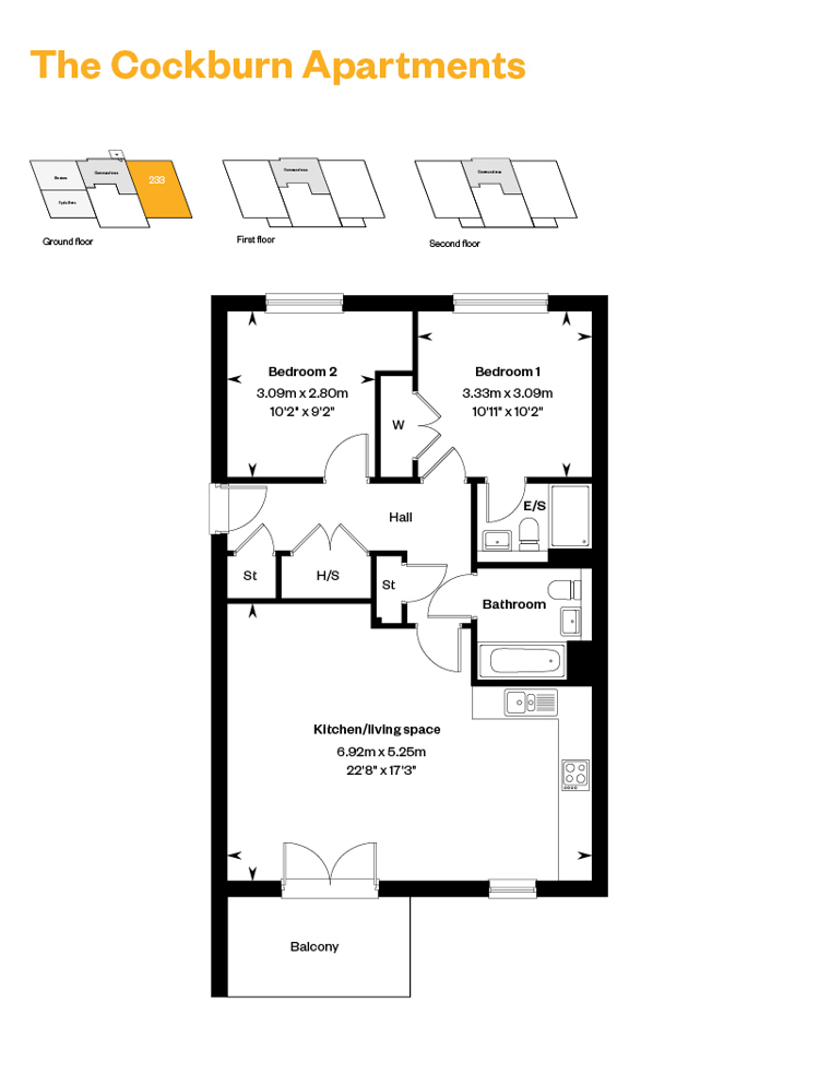 West Craigs Cockburn Apartments Plot 233