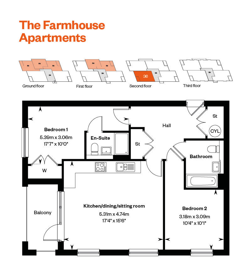 Maple croft Egham Farmhouse Apartments 