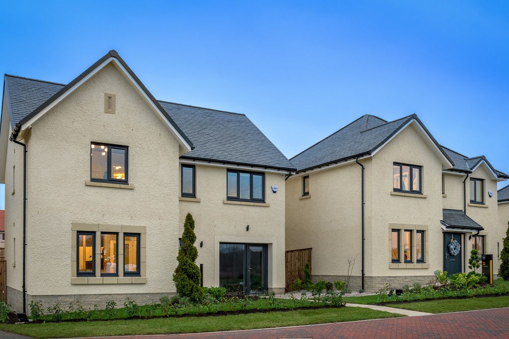 The Barrie and The Blair showhomes at Craighall Village, Millerhill