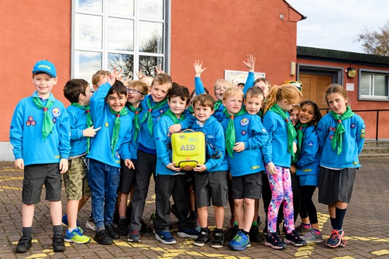 Beavers are full of heart for life-saving defibrillator provisions