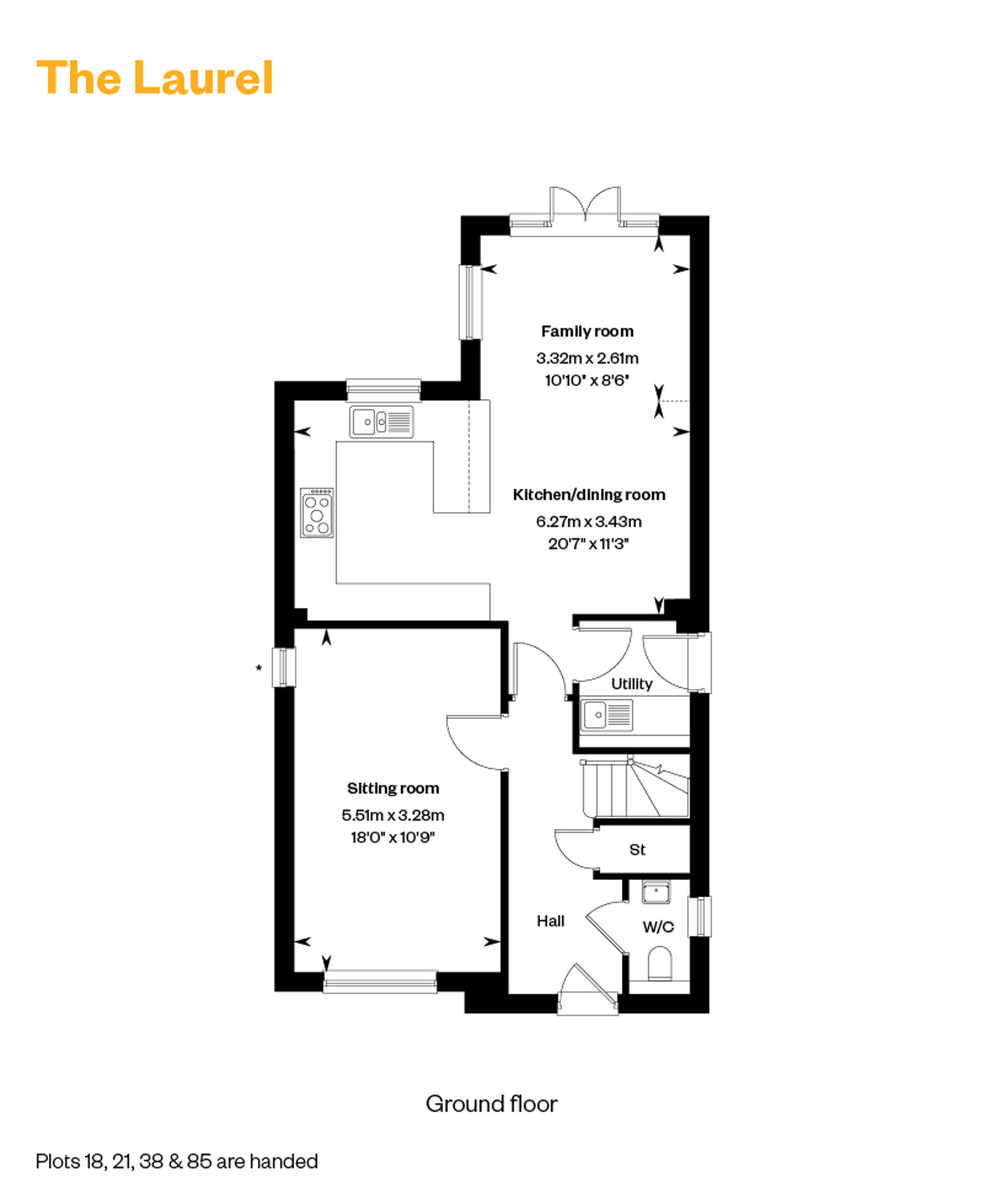 Bliss Willows Floorplans The Laurel Ground Floor