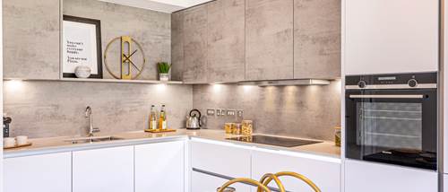 Townhouse kitchen. Houses and flats for Sale in Glasgow West End | Cala Homes | Property for Sale in Glasgow West End