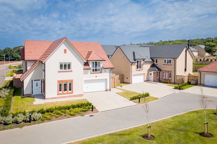 New Homes in Dunbar | Longbanks Green Street Scenes