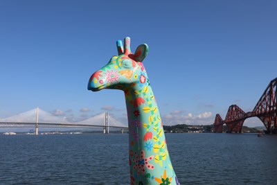 Cala sponsors giraffe sculpture in prime Edinburgh location